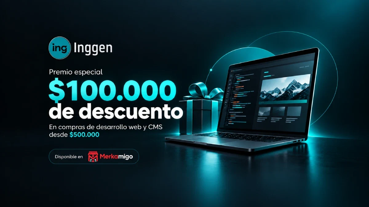 ¡Redime $100.000 de descuento en tu página web!