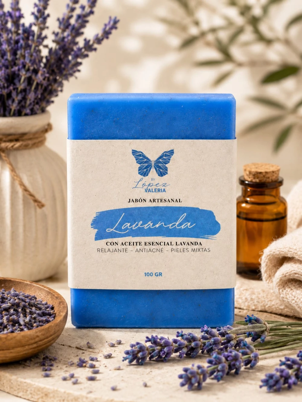 Jabón Artesanal de Lavanda