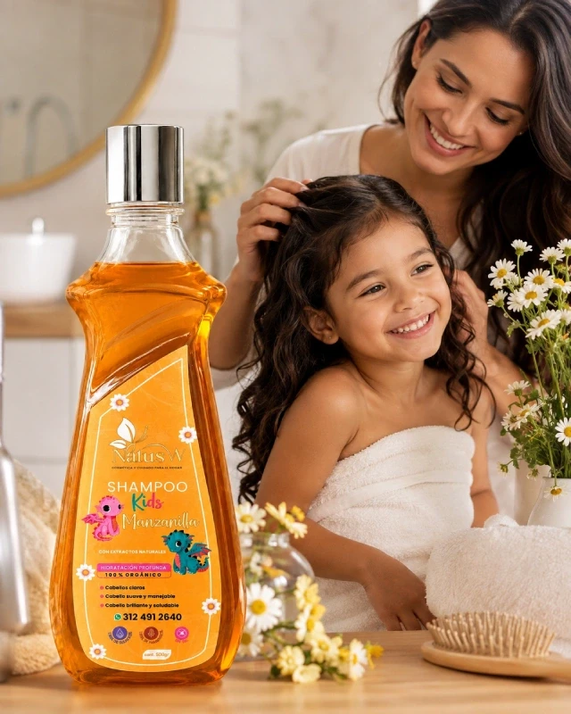 Imagen de Shampoo Natus W Kids Manzanilla 🌼🧴 en NatusW 